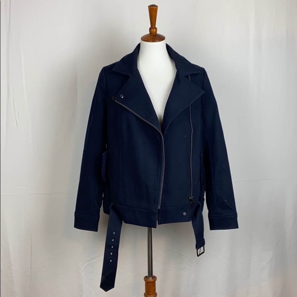 NWT! Navy Moto Jacket